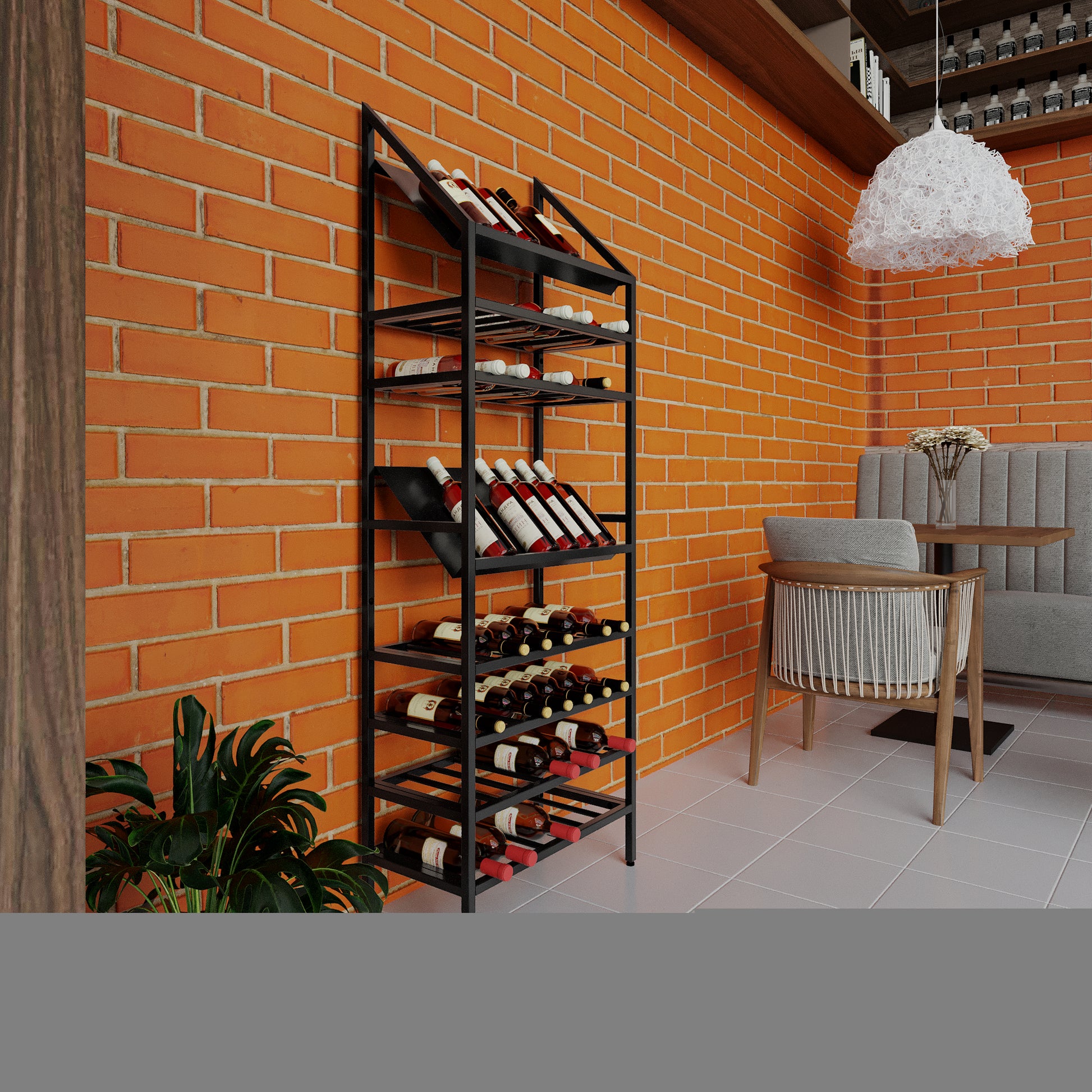 Regál Na Víno - Rioja - 170x60x30 cm