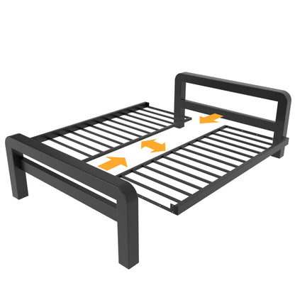 Metallbett Ryka Round offen – Profil 120 x 120 mm