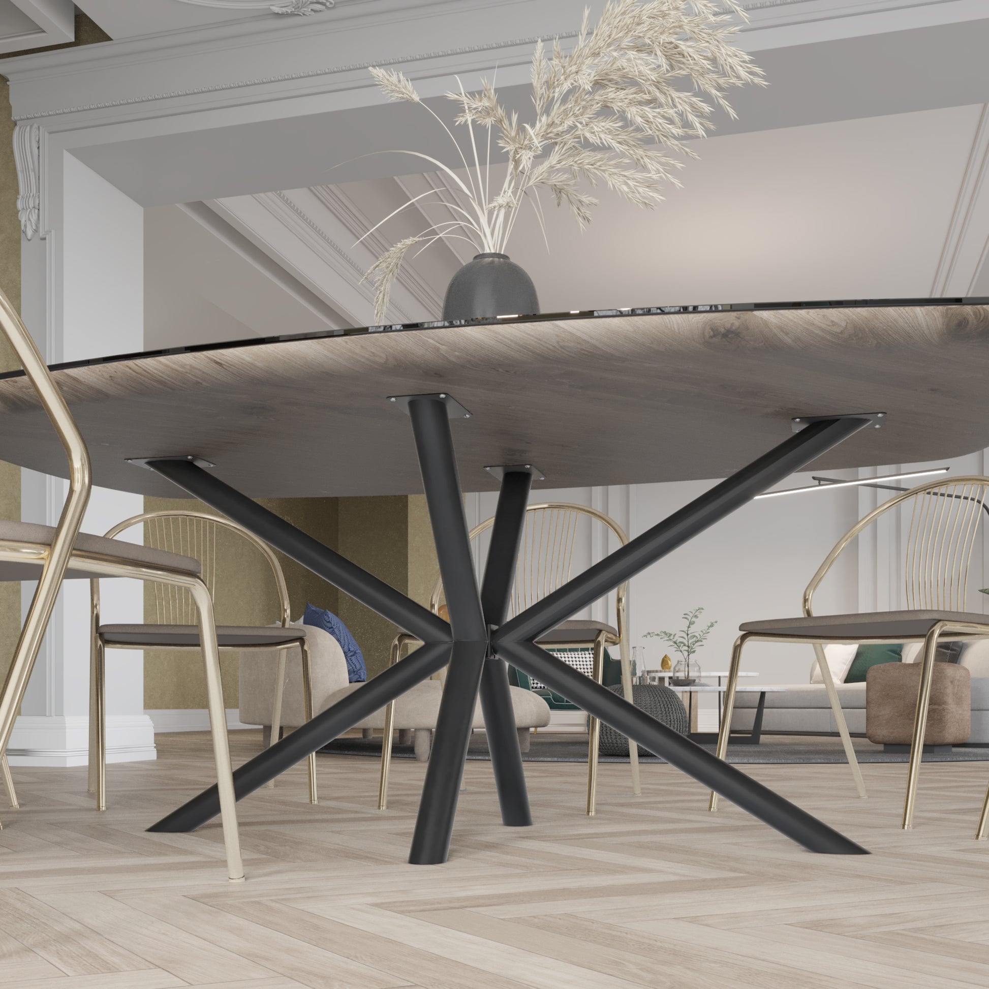 Stolová noha Acamar Pipe - 72x70x140 cm