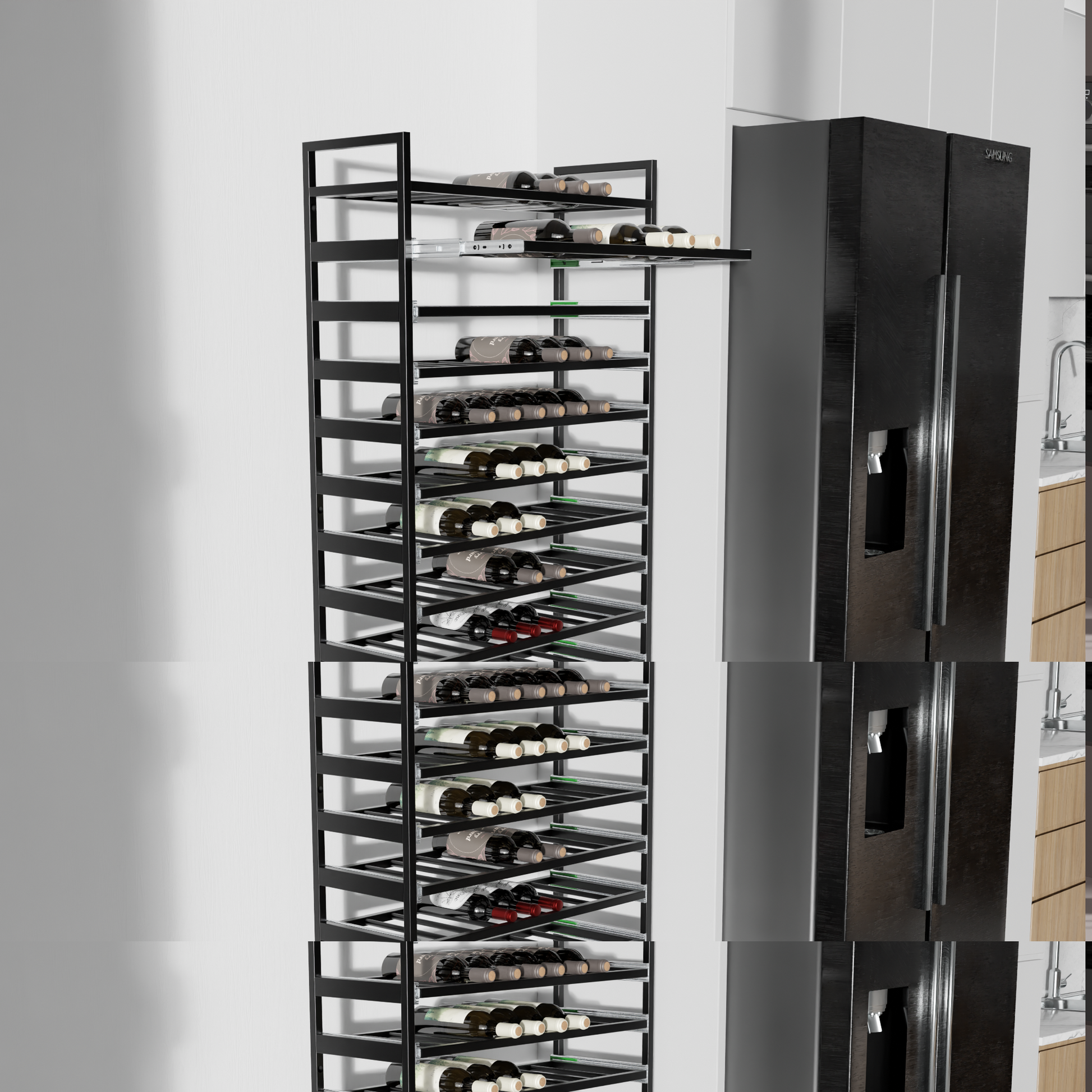 Regál Na Víno - Amarone - 170x80x30 cm