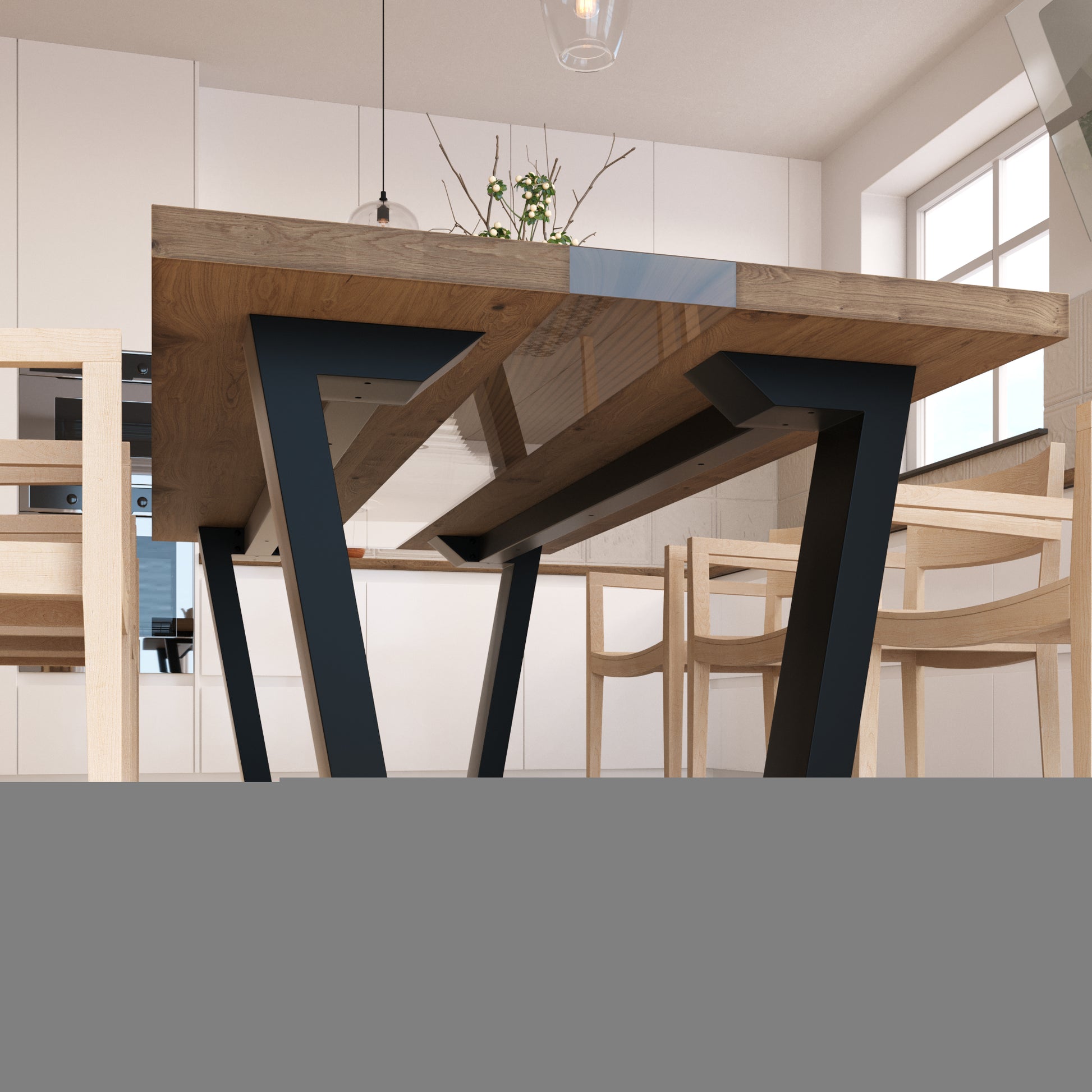 Stolová noha Atria Epox Extreme - 220x80x72 cm