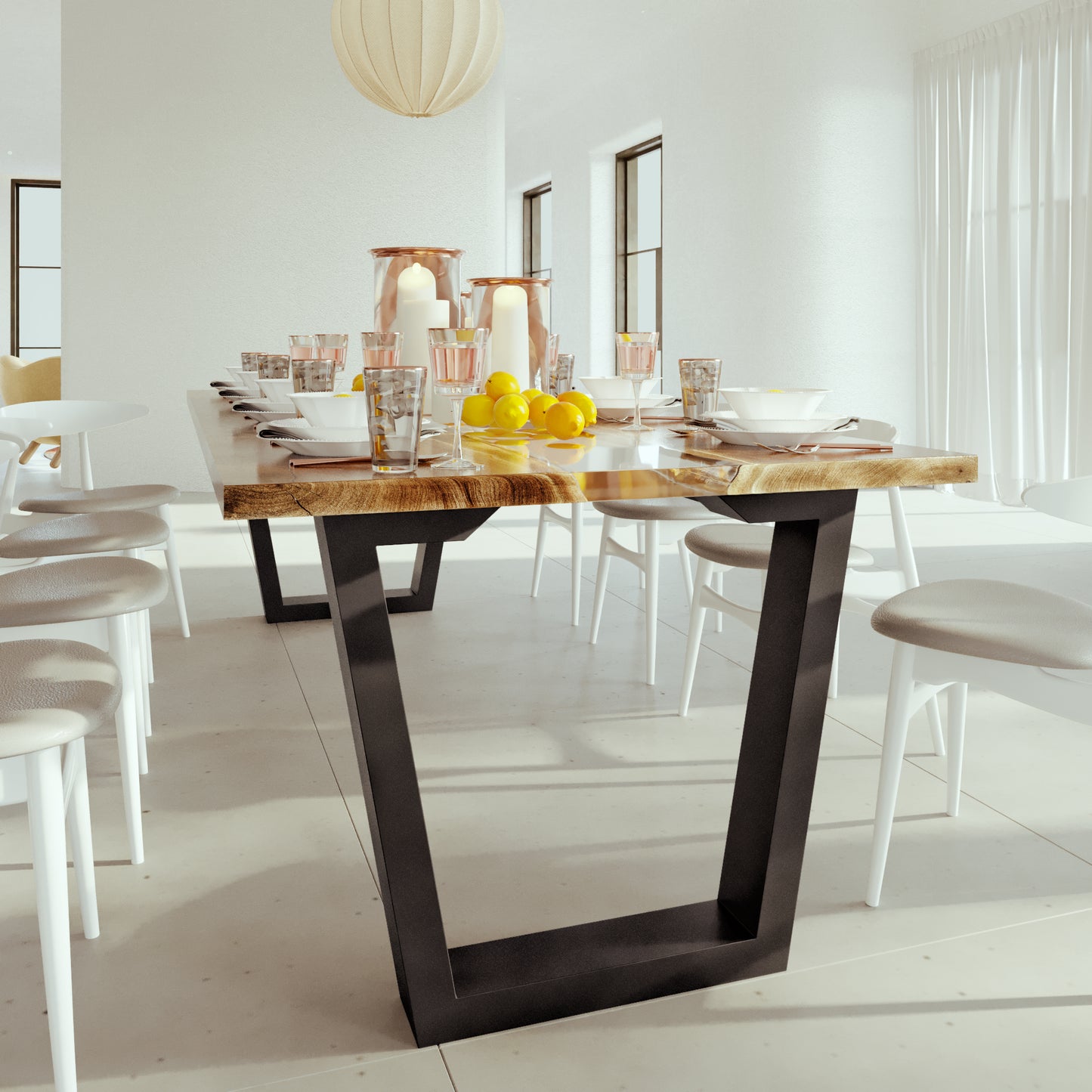 Stolová noha Atria Epox Extreme - 280x80x72 cm