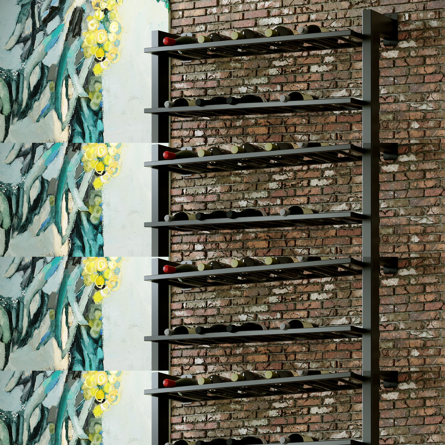 Regál Na Víno - Canary - 120x100x30 cm