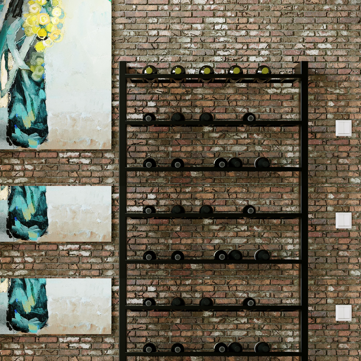 Regál Na Víno - Canary - 90x100x30 cm
