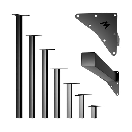 Tischbein Metall Leg – schwarzes Tischbein für Möbelbau