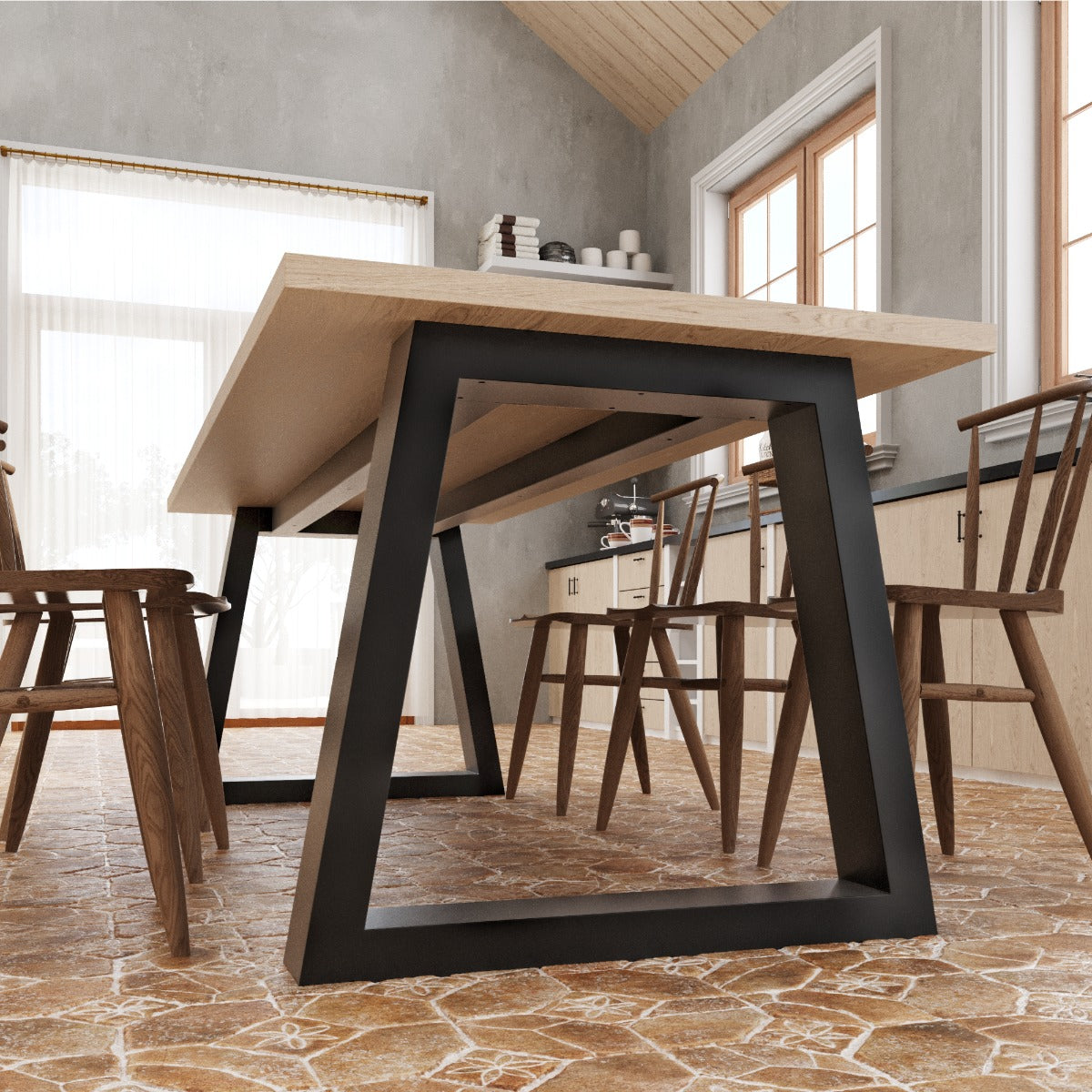Stolová noha Nemesis Extreme - 180x80x72 cm