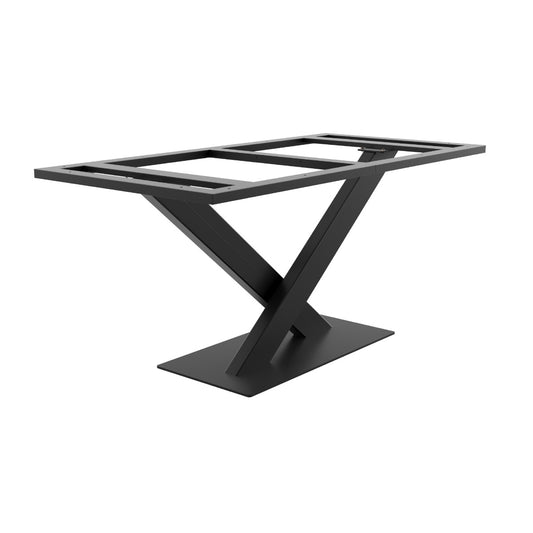 Tischgestell Metall Sargas Frame – zentrale Tischbeine schwarz