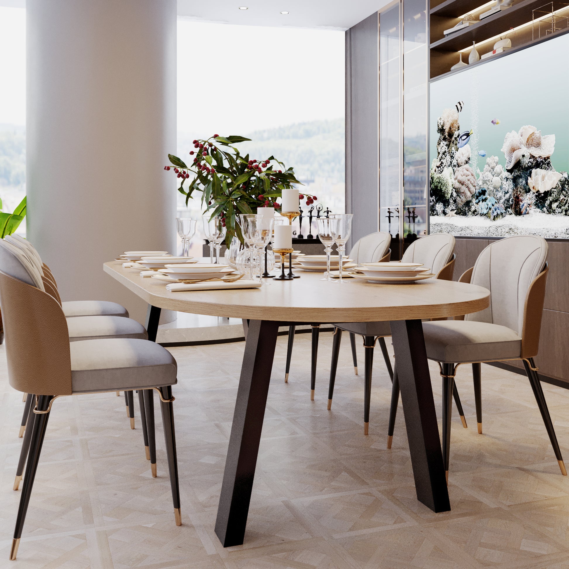 Stolová noha Thusia Extreme - 200x80x72 cm