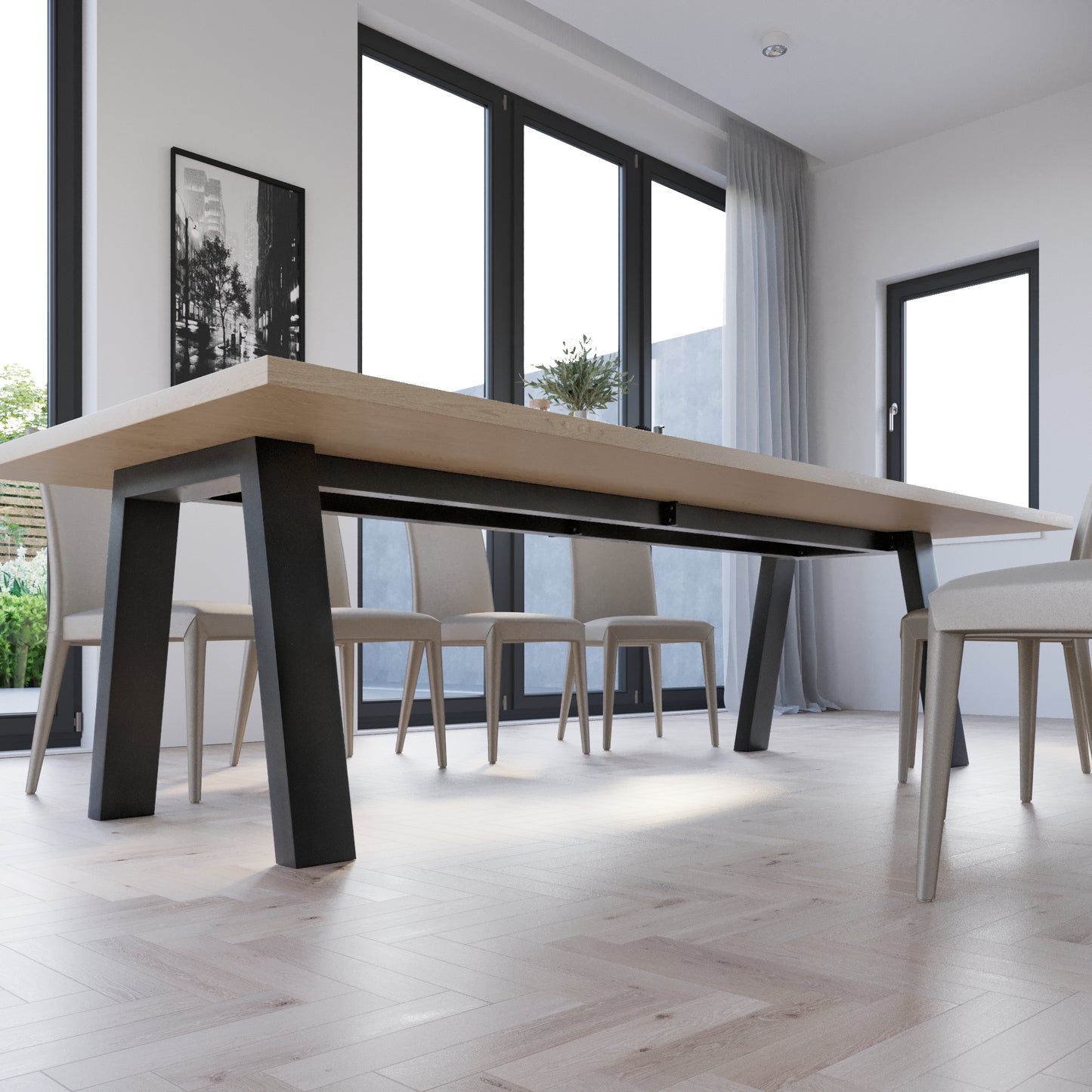 Stolová noha Thusia Extreme - 280x80x72 cm