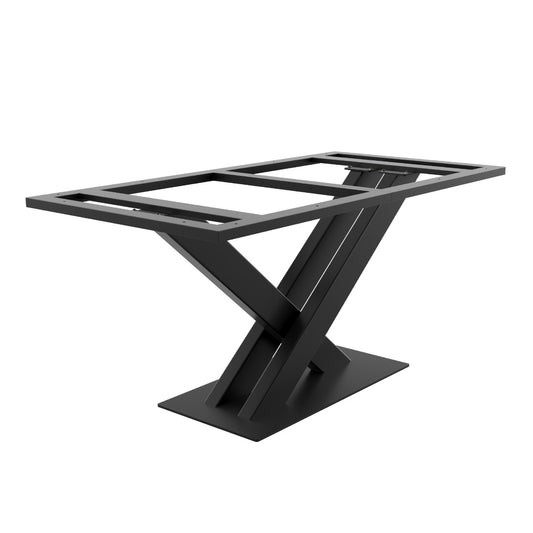 Tischgestell Metall Zaniah Frame – zentrale Tischbeine schwarz